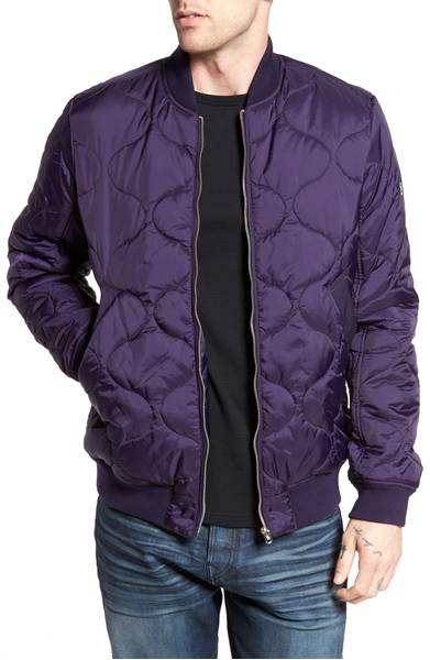 Meefic Bomber Overshirt G-STAR RAW in Ultra Violet / SWAGGER Magazine