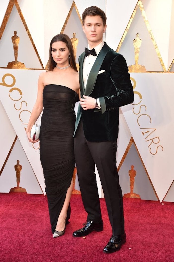 Ansel Elgort and Violetta Komyshan - 2018 Oscars Red Carpet Best Dressed - SWAGGER Magazine