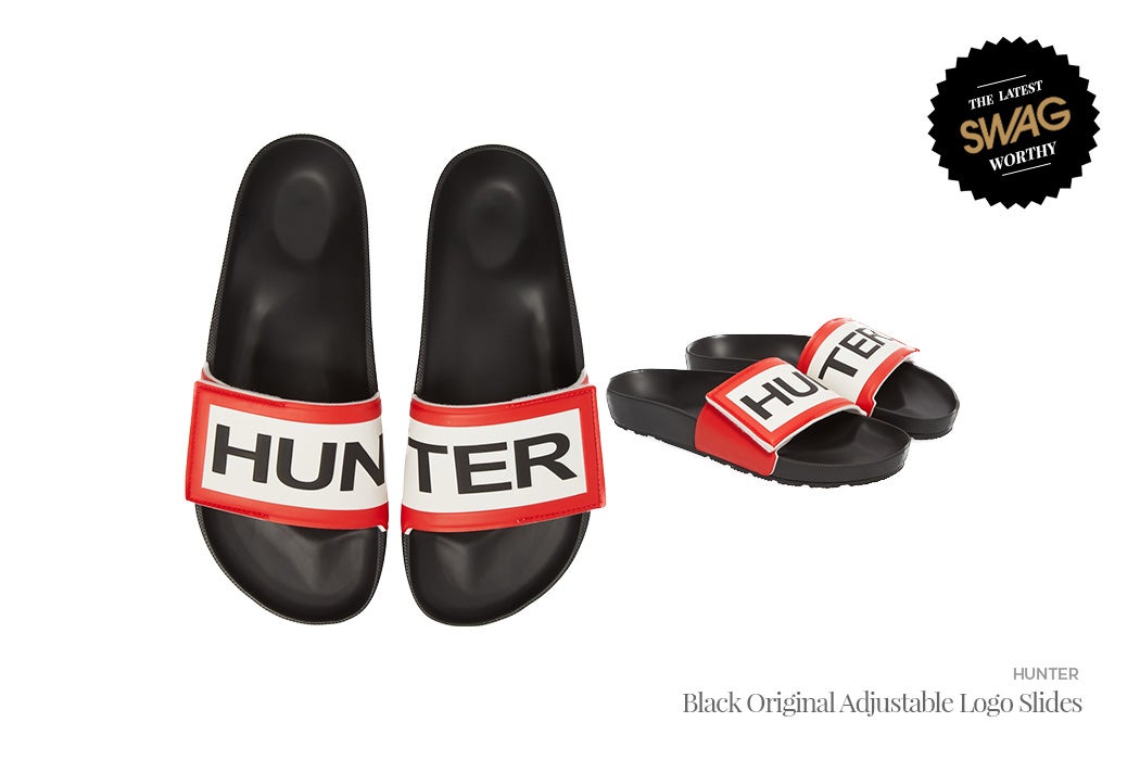 Hunter Logo Slides - Men's Slides for the Summer | SWAGGER Magazine