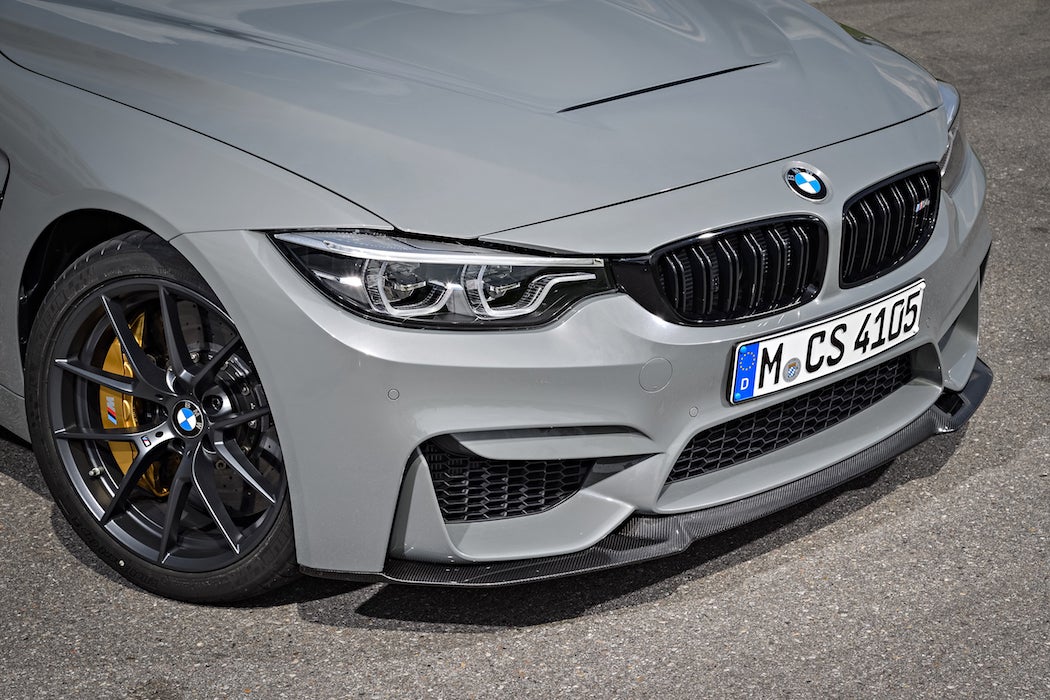 Front right side of the 2017 BMW M4 CS in Lime Rock Grey Metallic (Photo: Courtesy of BMW)