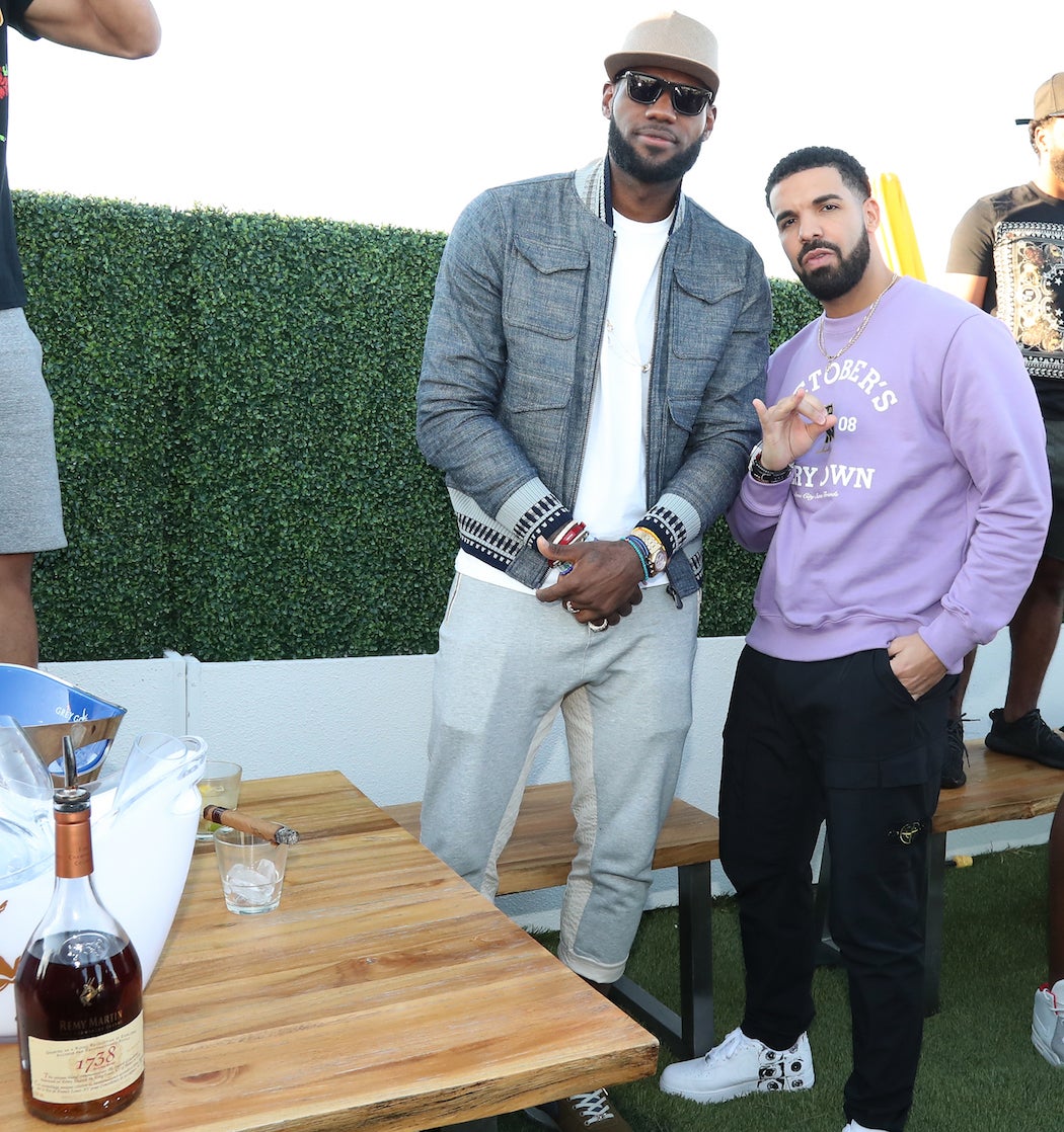 Drake and Lebron James - OVO Weekend Party at Lavelle