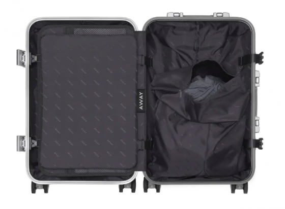 Away Cary-On Silver Aluminum Luggage