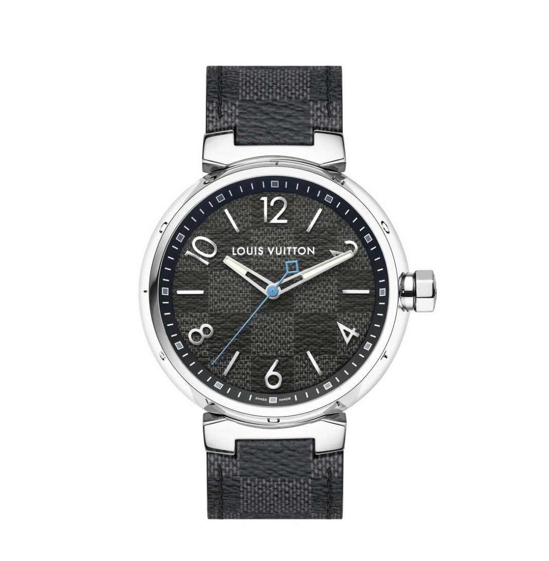 Louis Vuitton Tambour Damier Graphite 41.5 MY LV TAMBOUR - SWAGGER Magazine