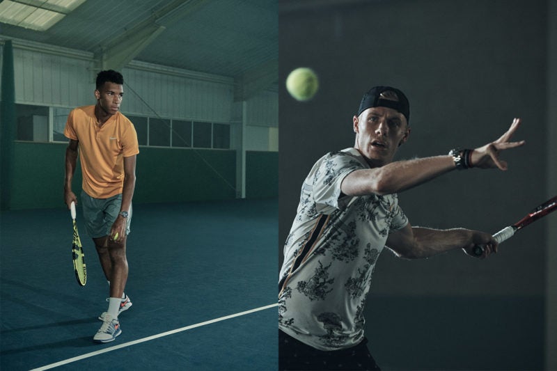 TAG Heuer's newest Tennis Star Brand Ambassadors, Felix Auger-Aliassime (left) and Denis Shapovalov. (Photo: TAG Heuer)