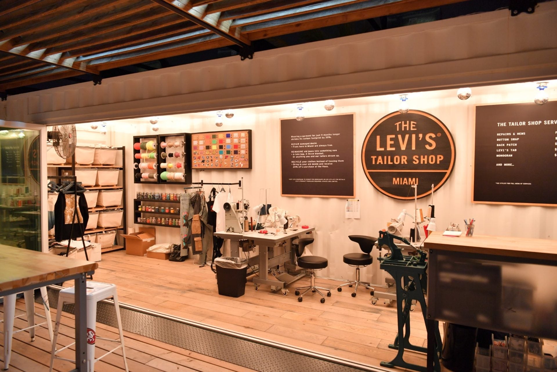 the levi's tailor shop