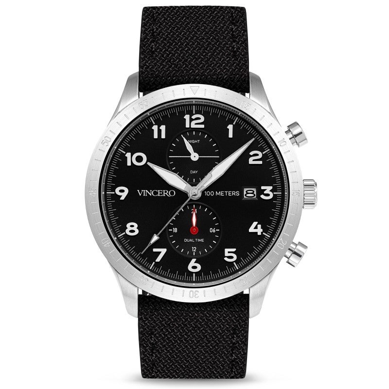 Watches: Vincero Altitude Silver Black