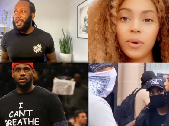 Black Lives Matter Justice for George Floyd Celebrities React