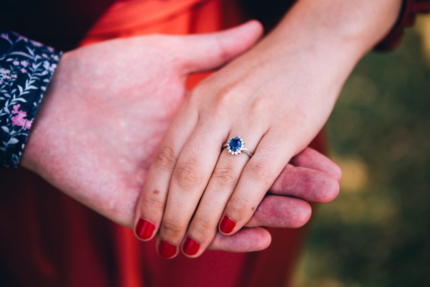 London Blue Topaz and Diamond 14kt White Gold Ring | Costco